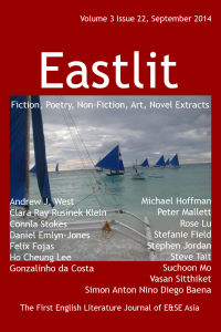 Popular Asian Fiction: Eastlit September 2014 Cover. Picture: Boracay Yachts by Simon Anton Nino Diego Baena. Cover design by GrahamLawrence. Copyright photographer, Eastlit and Graham Lawrence.