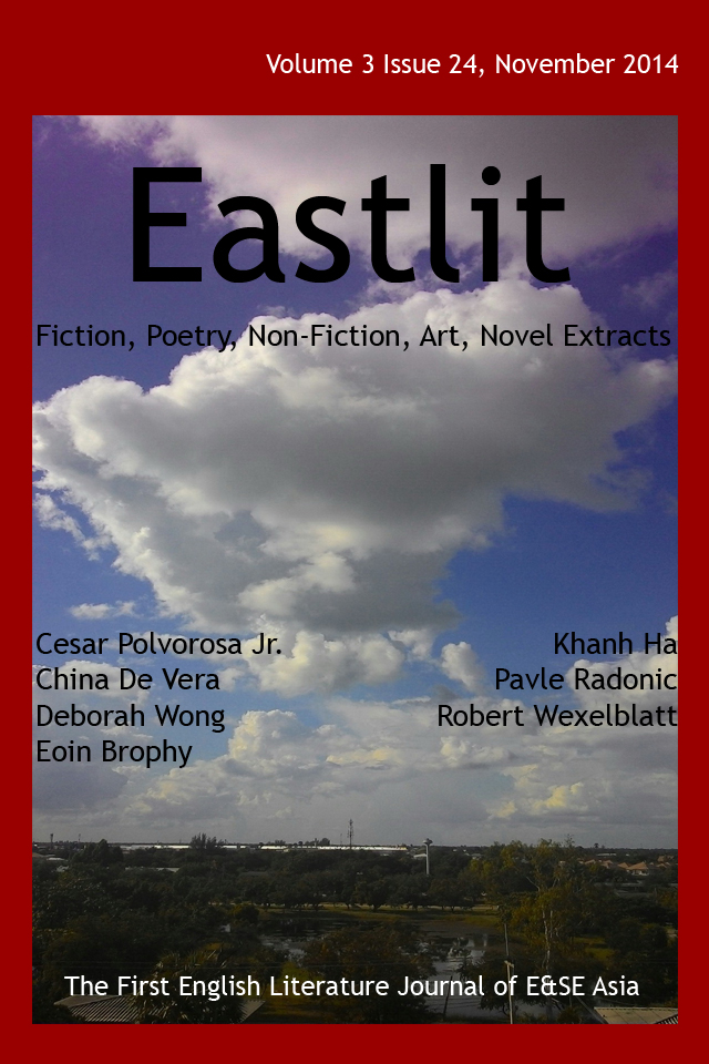 Eastlit November 2014 Cover. Picture: Clouds by Graham Lawrence. Cover design by GrahamLawrence. Copyright photographer, Eastlit and Graham Lawrence.