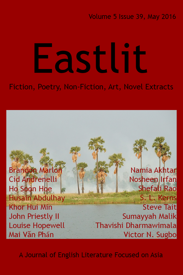 Eastlit May 2016 Cover Picture: Apocalypse by Graham Lawrence. Cover design by Graham Lawrence. Copyright photographer, Eastlit and Graham Lawrence.